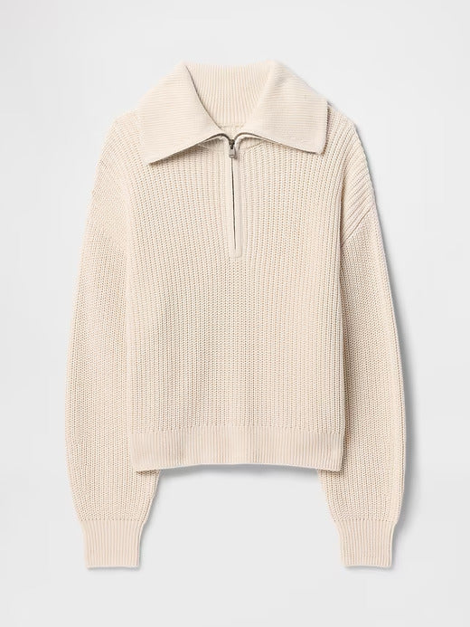 Gap 100% Cotton Half-Zip Pullover Sweater