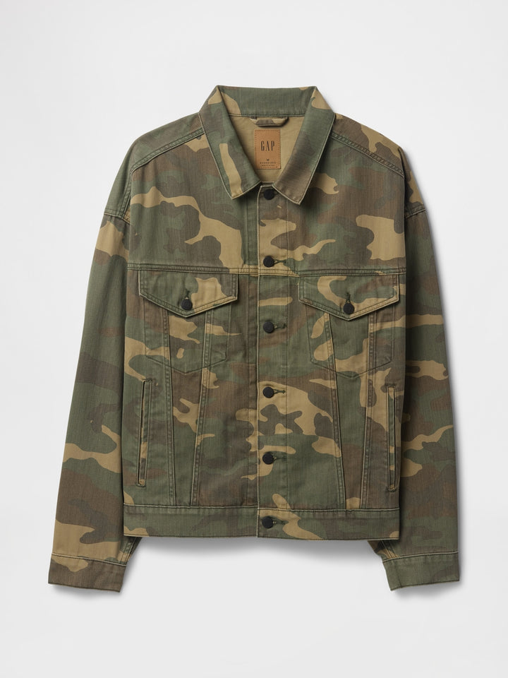 GAP Camo Icon Denim Jacket