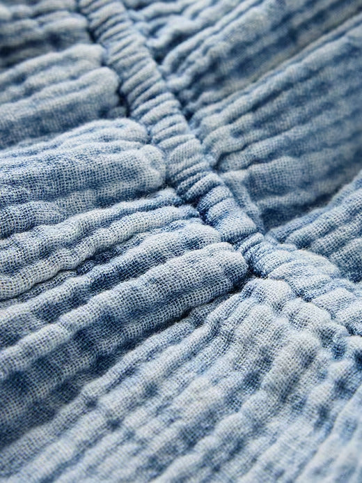 Gap Kids Crinkle Gauze Denim Romper