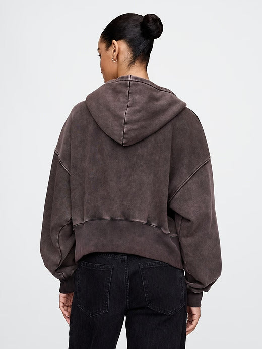 Gap VintageSoft Full-Zip Wedge Hoodie