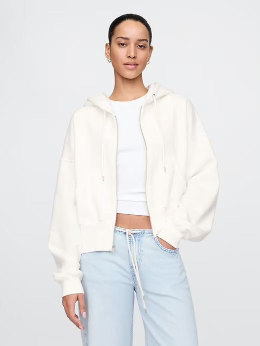 Gap VintageSoft Full-Zip Wedge Hoodie