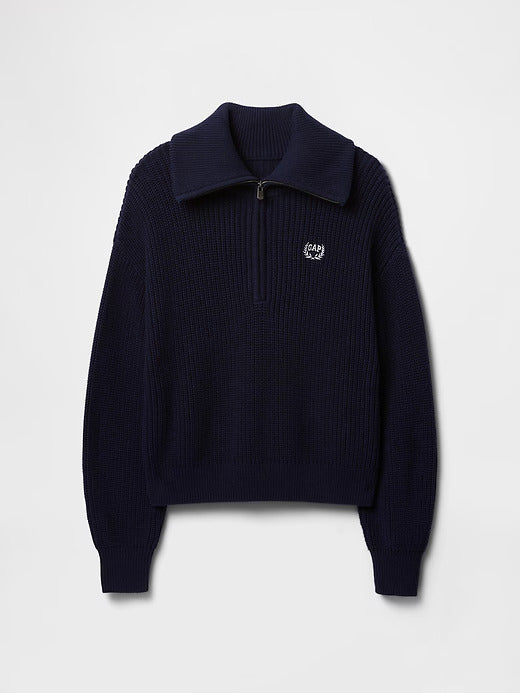 Gap 100% Cotton Half-Zip Pullover Sweater
