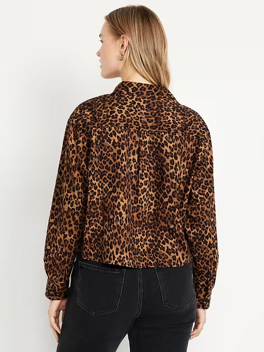 Old Navy Button-Down Crop Shirt