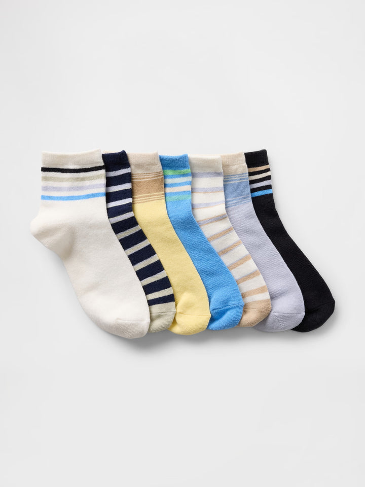 Gap Kids Quarter Crew Socks (7-Pack)