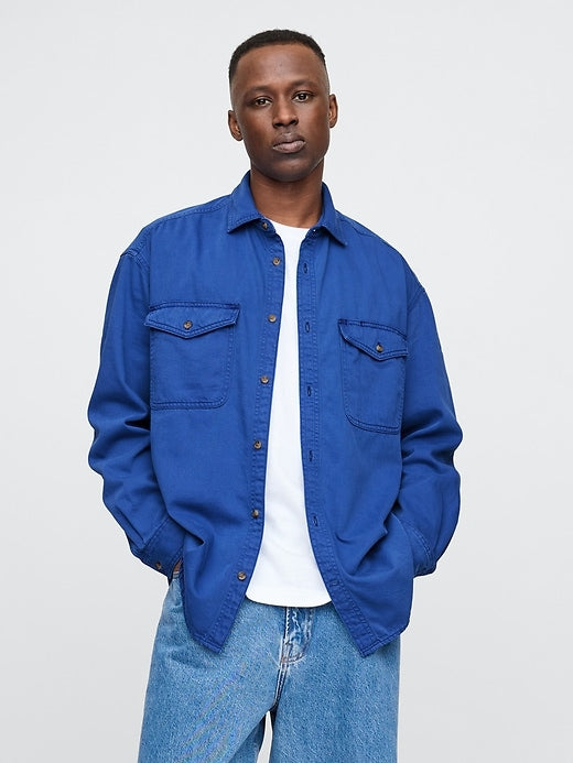 Gap UltraSoft Denim Big Shirt