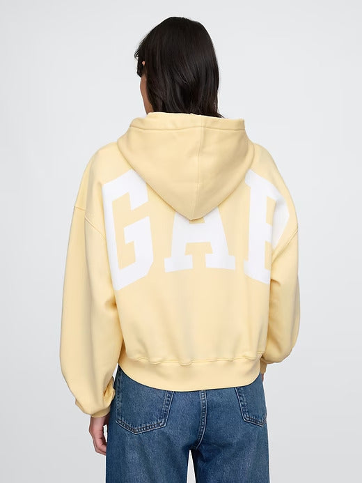 Gap  VintageSoft Arch Logo Cropped Hoodie
