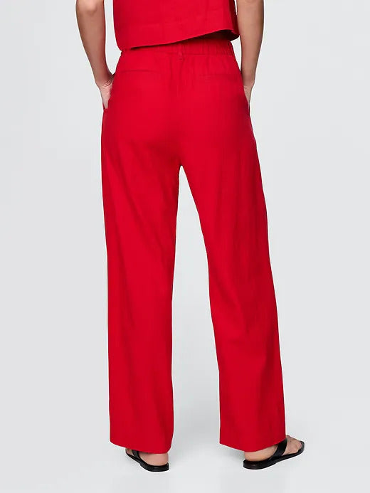 Gap 365 High Rise Linen-Blend Trousers