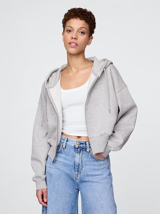 Gap VintageSoft Full-Zip Wedge Hoodie