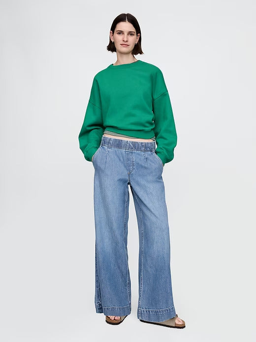 Gap Mid Rise UltraSoft Easy Baggy Jeans