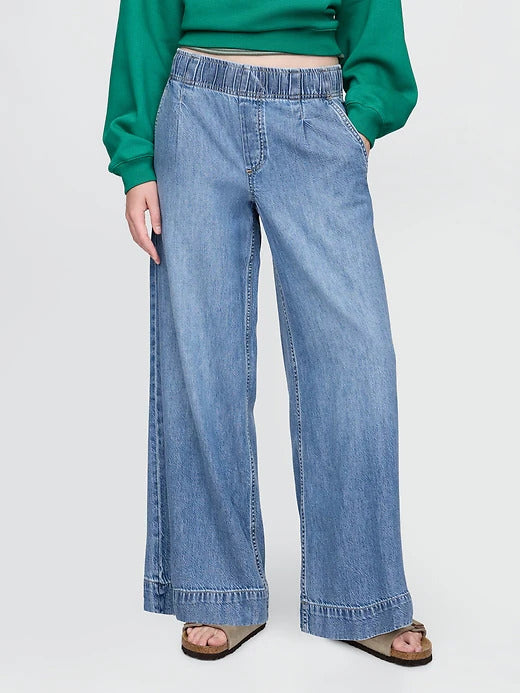 Gap Mid Rise UltraSoft Easy Baggy Jeans