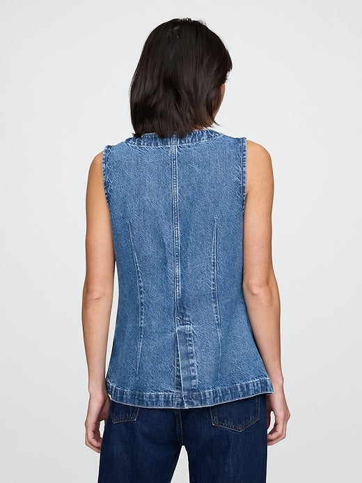 Gap Longline Denim Vest