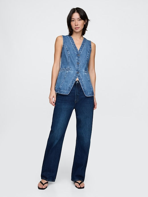 Gap Longline Denim Vest