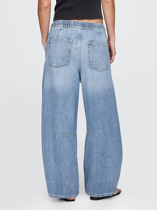 Gap Mid Rise UltraSoft Easy Horseshoe Jeans