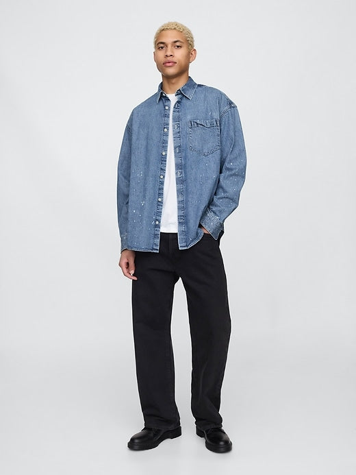 Gap Painted Denim Big Shirt