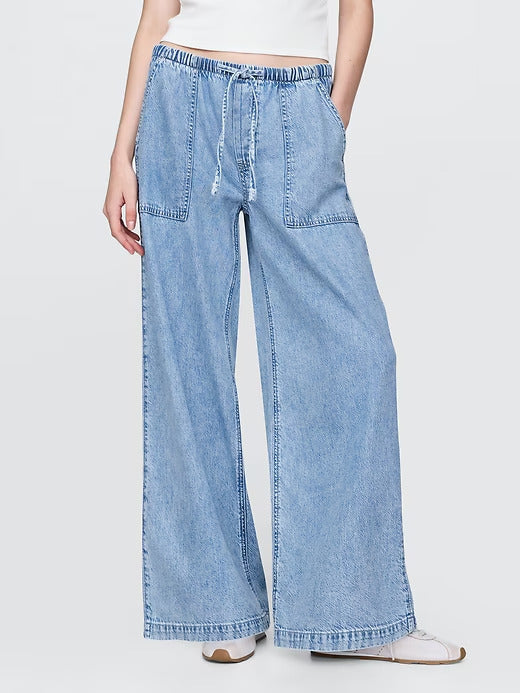 Gap Mid Rise UltraSoft Easy Baggy Jeans