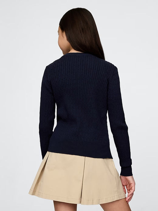 Gap Kids Organic Cotton Uniform Cardigan