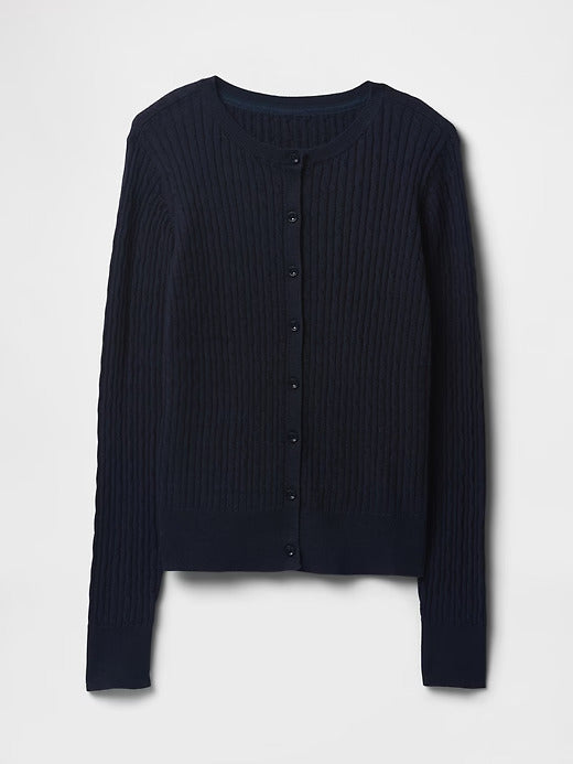 Gap Kids Organic Cotton Uniform Cardigan