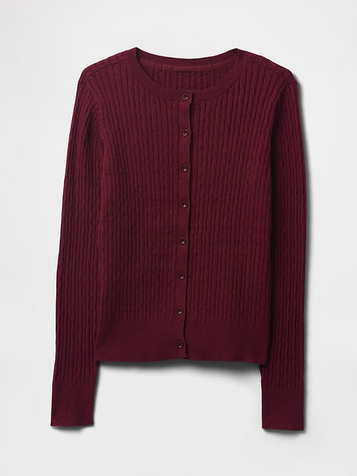 Gap Kids Organic Cotton Uniform Cardigan