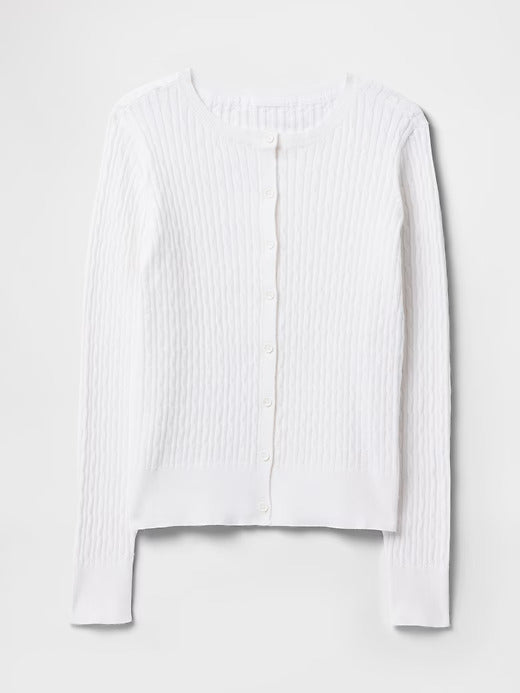 Gap Kids Organic Cotton Uniform Cardigan