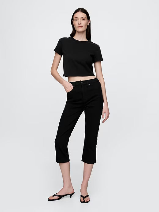 Gap High Rise Cropped Capri Jeans
