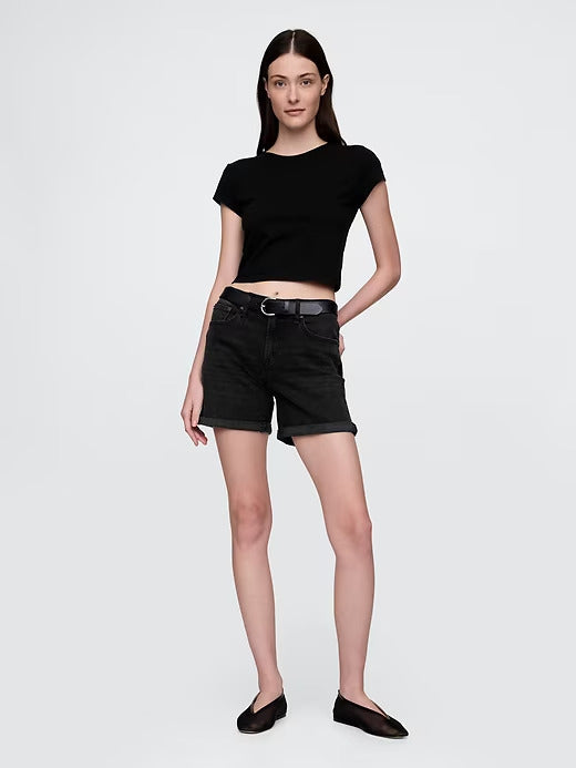 Gap 5" Mid Rise Denim Girlfriend Shorts