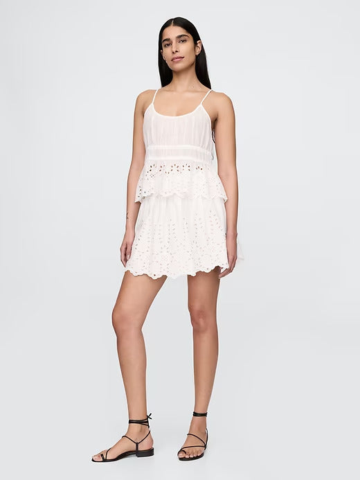 Gap Smocked Mini Skirt
