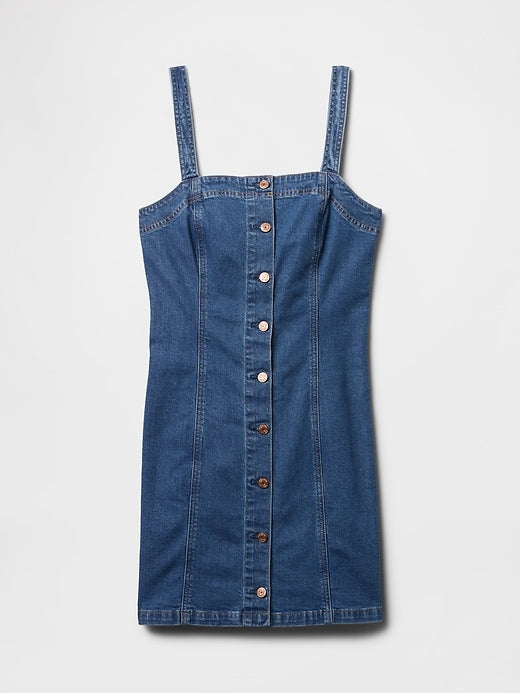 Gap Denim Floral Mini Dress