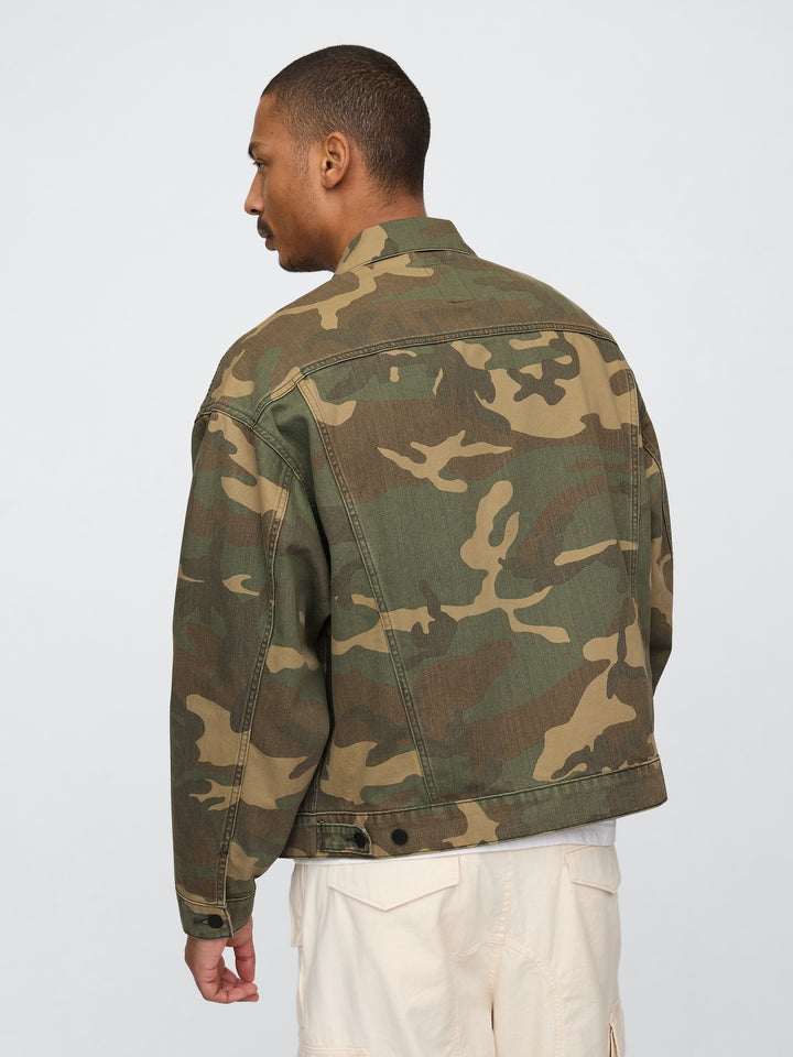 GAP Camo Icon Denim Jacket