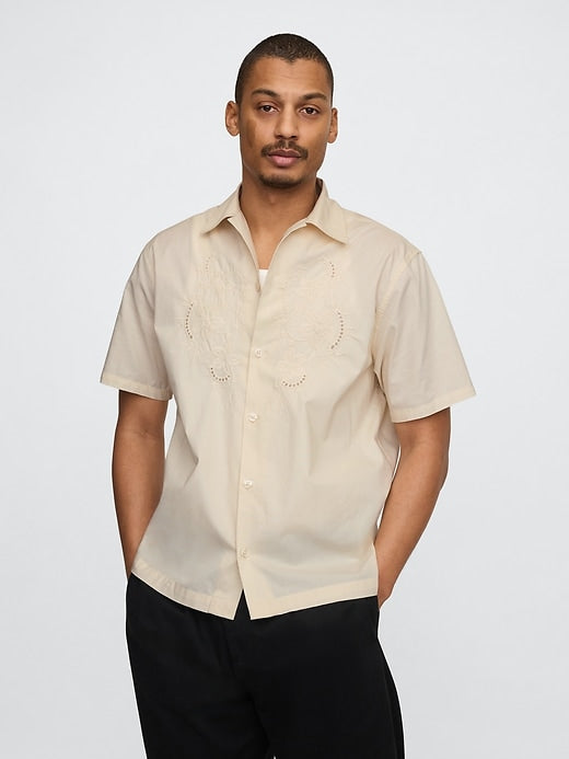 Gap Eyelet Poplin Shirt