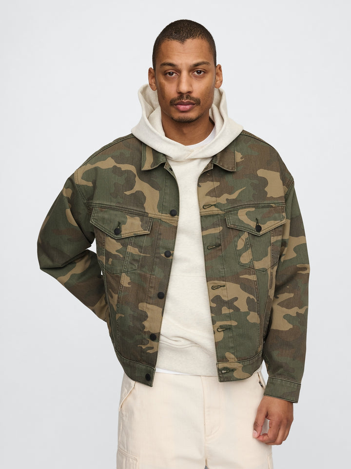 GAP Camo Icon Denim Jacket