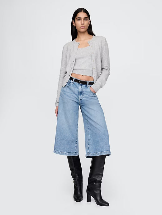 Gap High Rise Denim Culotte Jeans
