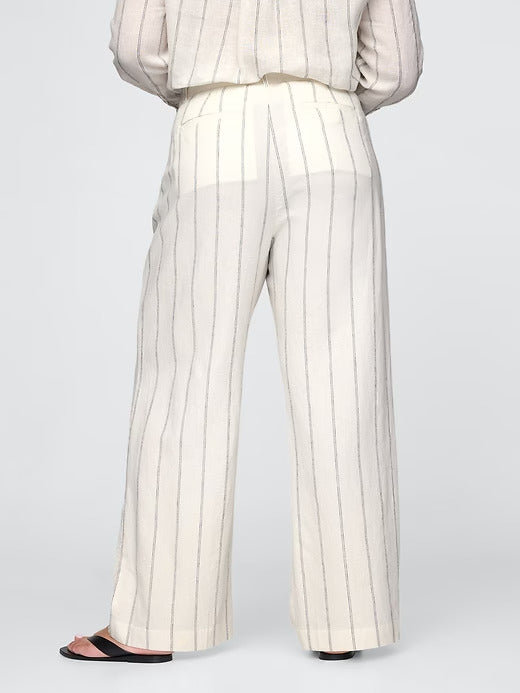 Gap 365 High Rise Linen-Blend Trousers