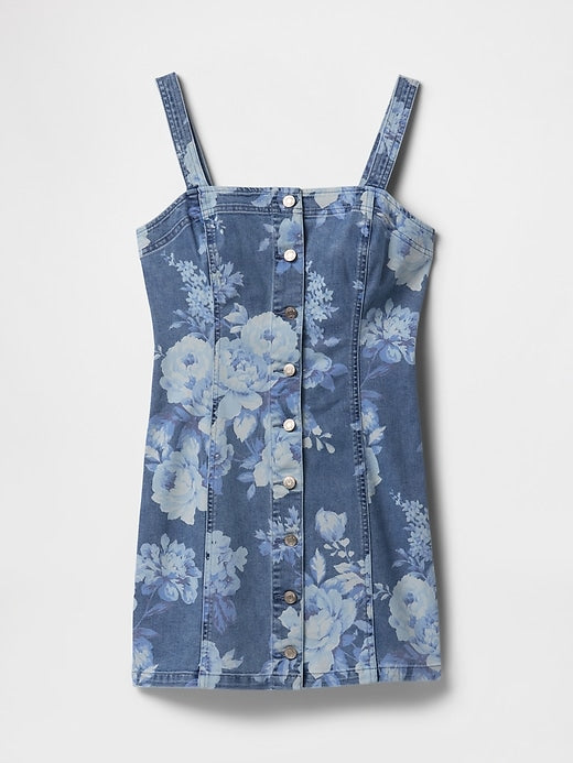 Gap Denim Floral Mini Dress