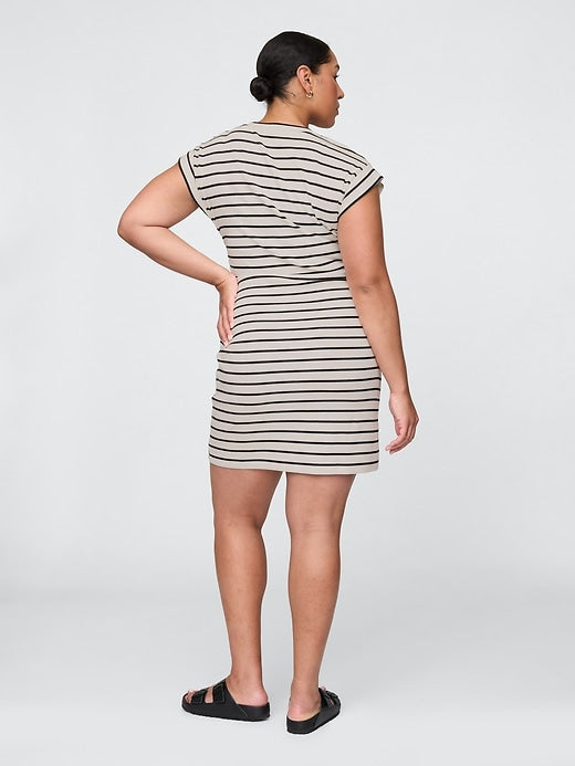 Gap Modern Rib Ruched Mini Dress