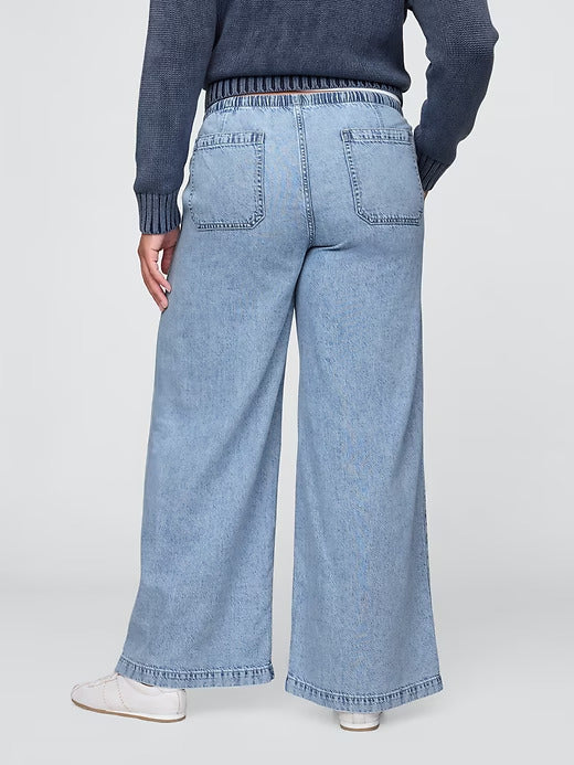 Gap Mid Rise UltraSoft Easy Baggy Jeans