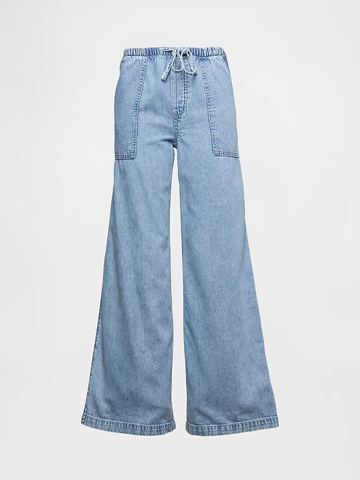 Gap Mid Rise UltraSoft Easy Baggy Jeans