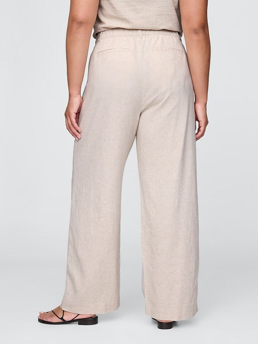 Gap 365 High Rise Linen-Blend Trousers