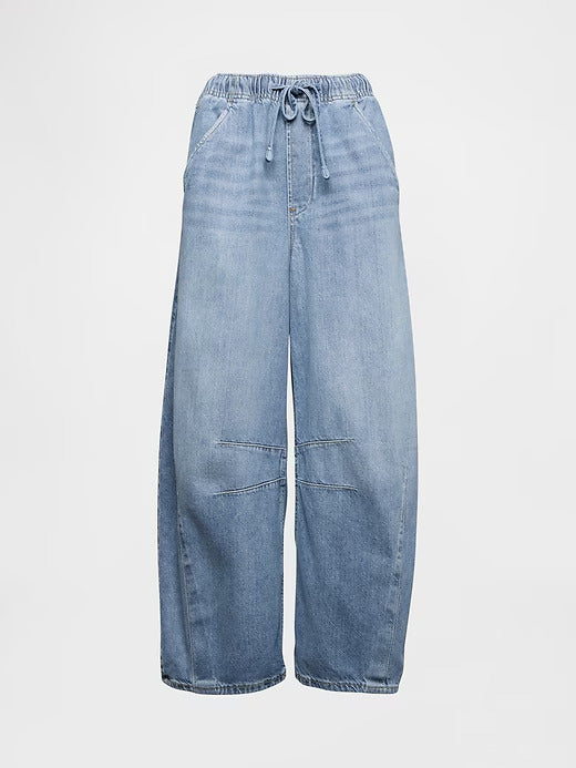 Gap Mid Rise UltraSoft Easy Horseshoe Jeans