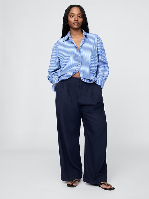 Gap 365 High Rise Linen-Blend Trousers