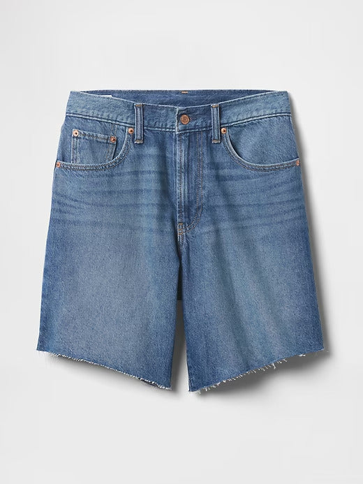 Gap 8" Mid Rise '90s Loose Denim Bermuda Shorts
