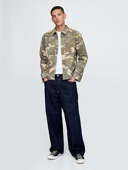 Gap Camo Zip Shirt Jacket