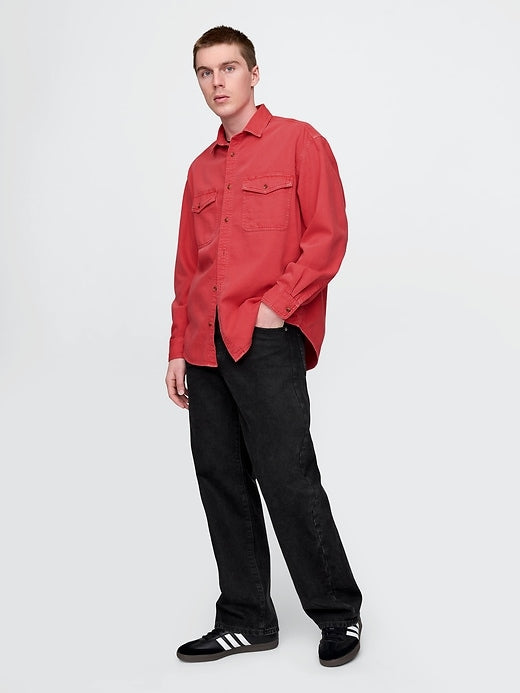 Gap UltraSoft Denim Big Shirt