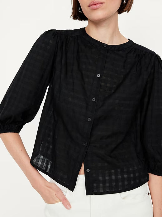 Old Navy Button-Down Dobby Shirt