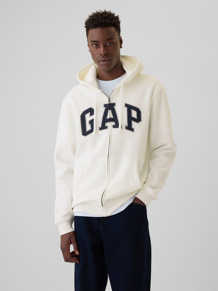 GAP VintageSoft Arch Logo Full-Zip Hoodie