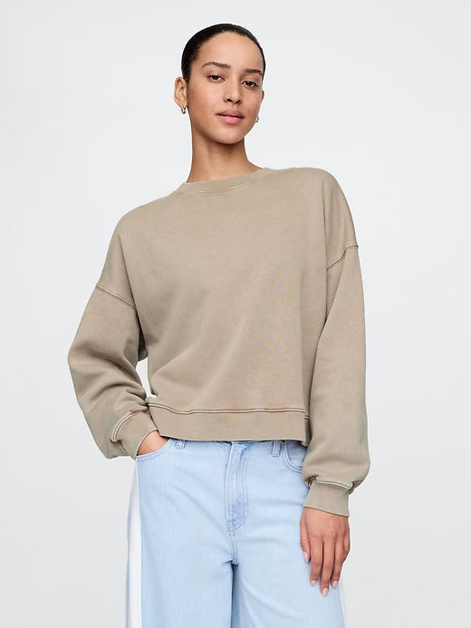 Gap VintageSoft Wedge Crewneck Sweatshirt