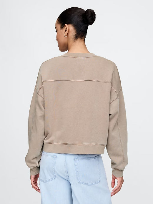 Gap VintageSoft Wedge Crewneck Sweatshirt