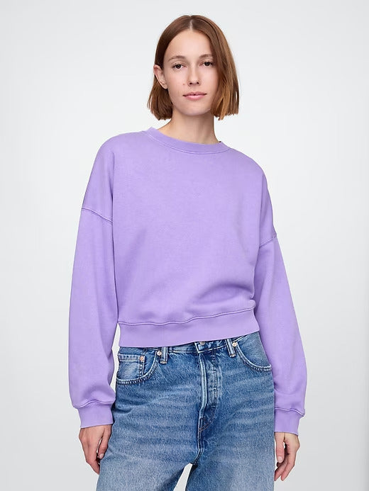 Gap VintageSoft Wedge Crewneck Sweatshirt