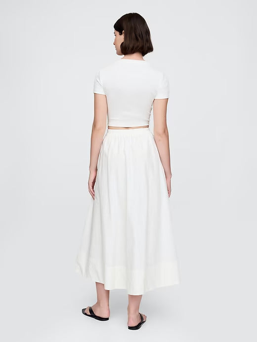Gap Poplin Maxi Skirt