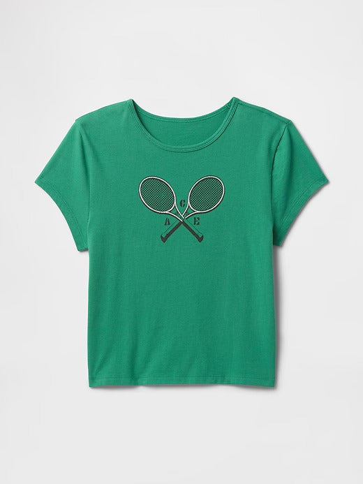 Gap Cropped Graphic T-Shirt