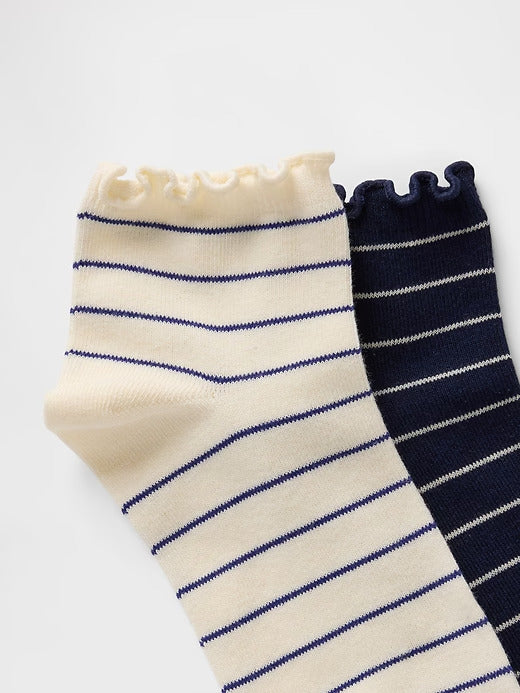 Gap Ribbed Ruffle Socks (2-Pack)